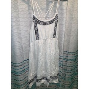 Earthbound white mini dress